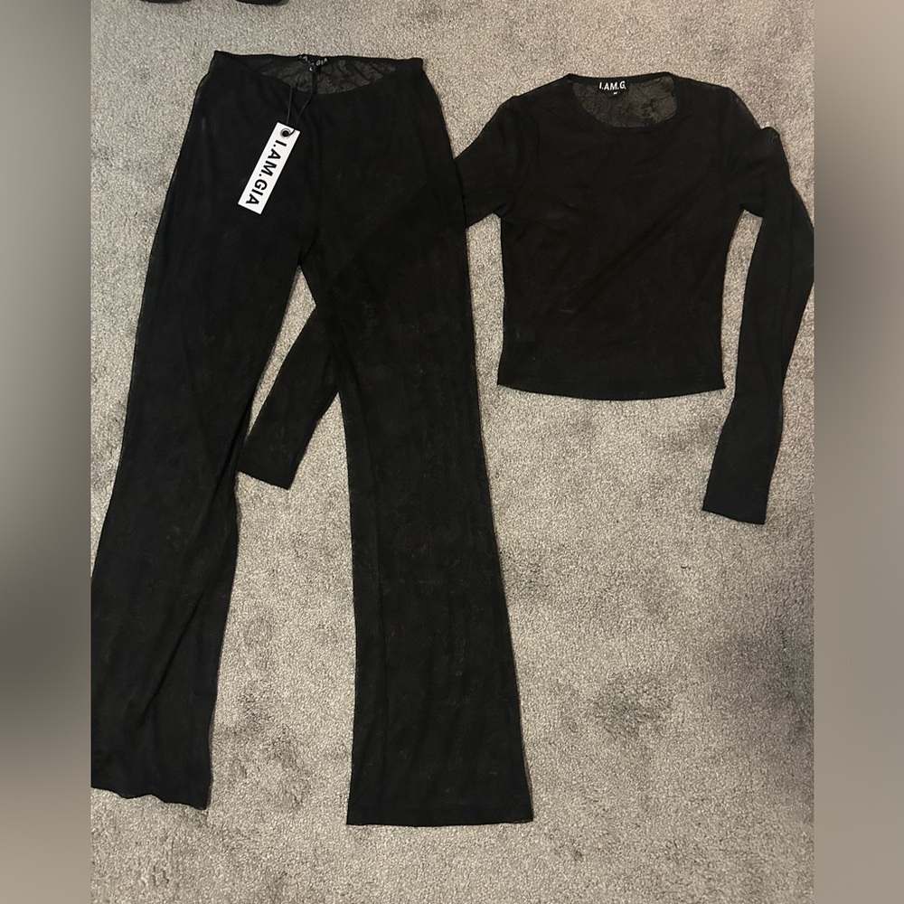 I.AM.GIA matching M top and L bottoms.